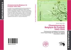 Buchcover von Championnat de Belgique de Football 1943-1944