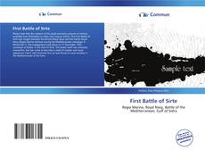 Capa do livro de First Battle of Sirte 