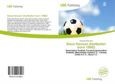 Capa do livro de Dave Hanson (footballer born 1968) 