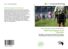1985 Norwegian First Division kitap kapağı