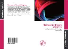 Bernard du Bus de Gisignies的封面