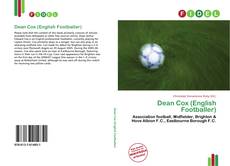 Bookcover of Dean Cox (English Footballer)