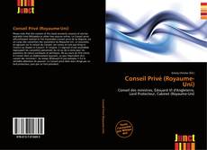 Buchcover von Conseil Privé (Royaume-Uni)