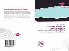 Capa do livro de Henriette Amalie of Anhalt-Dessau 