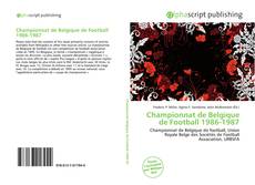 Borítókép a  Championnat de Belgique de Football 1986-1987 - hoz