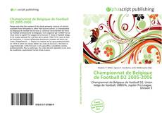 Borítókép a  Championnat de Belgique de Football D2 2005-2006 - hoz