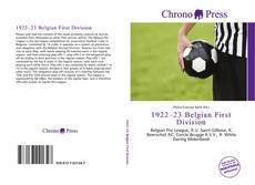 Capa do livro de 1922–23 Belgian First Division 