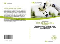 Capa do livro de 1931–32 Belgian First Division 