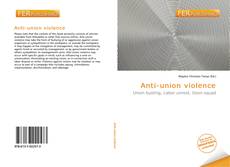 Anti-union violence kitap kapağı