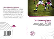 Bookcover of 1935–36 Belgian First Division