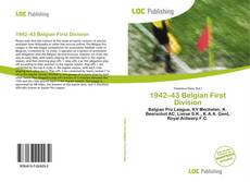 Capa do livro de 1942–43 Belgian First Division 