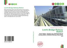 Portada del libro de Lord's Bridge Railway Station