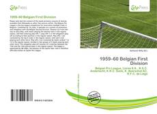 Bookcover of 1959–60 Belgian First Division