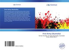 Capa do livro de First Army (Australia) 