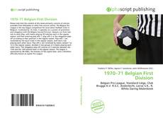 Borítókép a  1970–71 Belgian First Division - hoz