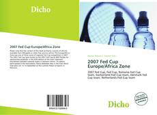 2007 Fed Cup Europe/Africa Zone kitap kapağı