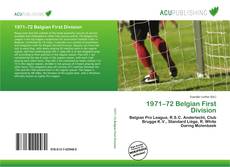 1971–72 Belgian First Division的封面