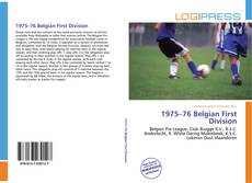 Portada del libro de 1975–76 Belgian First Division