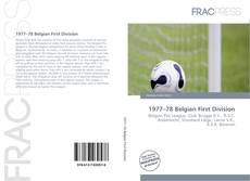 Portada del libro de 1977–78 Belgian First Division