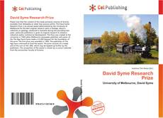 Capa do livro de David Syme Research Prize 