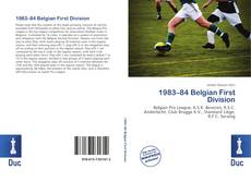 Buchcover von 1983–84 Belgian First Division