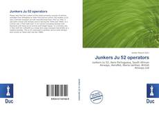 Bookcover of Junkers Ju 52 operators