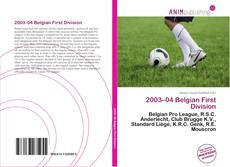 Capa do livro de 2003–04 Belgian First Division 