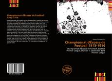 Buchcover von Championnat d'Écosse de Football 1915-1916