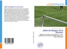 Bookcover of 2004–05 Belgian First Division