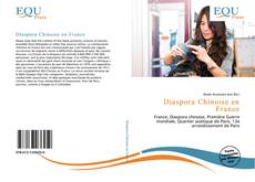 Bookcover of Diaspora Chinoise en France