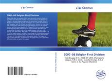 Capa do livro de 2007–08 Belgian First Division 