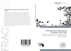 Portada del libro de Championnat d'Écosse de Football 1929-1930
