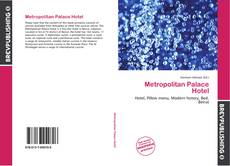 Copertina di Metropolitan Palace Hotel