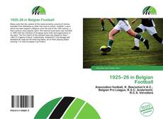 Buchcover von 1925–26 in Belgian Football