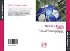 Copertina di 1928–29 in Belgian Football
