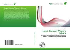 Legal Status of Western Sahara的封面