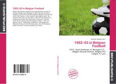 Bookcover of 1952–53 in Belgian Football
