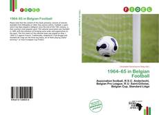 Buchcover von 1964–65 in Belgian Football