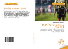 Bookcover of 1965–66 in Belgian Football