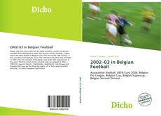 Copertina di 2002–03 in Belgian Football