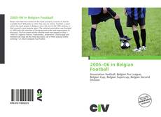 Portada del libro de 2005–06 in Belgian Football