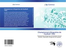 Capa do livro de Championnat d'Argentine de Football 1943 