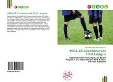 Portada del libro de 1964–65 Czechoslovak First League