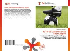 Capa do livro de 1978–79 Czechoslovak First League 