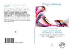 Buchcover von Ludwig Maximilian University of Munich