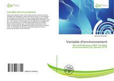 Bookcover of Variable d'environnement