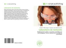 Borítókép a  Laboratoire de recherche - hoz