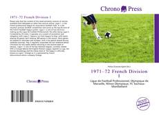 Capa do livro de 1971–72 French Division 1 