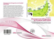 Capa do livro de Championnat d'Argentine de Football 2003-2004 