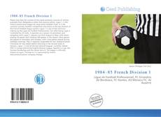 Обложка 1984–85 French Division 1